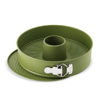 Tavă pentru tort cu 2 baze detașabile ZASS Gourmet ZG-BW 03, 26 cm, verde