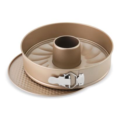 Tavă pentru tort cu 2 baze detașabile ZASS Gourmet 26 cm, bronz