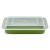 Tava de copt dreptunghiulara cu capac ZASS Gourmet, 36x23 cm, verde