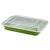 Tava de copt dreptunghiulara cu capac ZASS Gourmet, 36x23 cm, verde