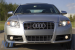 Grilă crom/neagră fără emblemă tip S-line potrivită pentru Audi A4 B7 sedan, break 2004-2007 fără găuri pentru senzori de parcare, pentru bara de protecție frontală S-line Performance AutoTuning