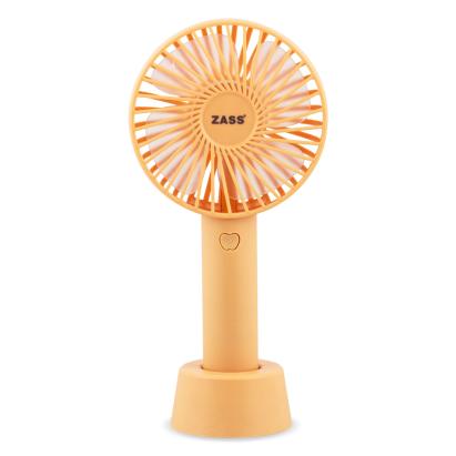 Ventilator portabil Zass ZPF 02 portocaliu, USB, 3 viteze, 1200 mAh