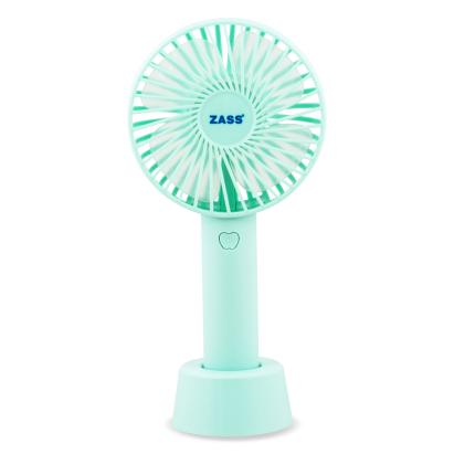 Ventilator portabil Zass ZPF 02 albastru, USB, 3 viteze, 1200mAh