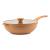 Tigaie wok din aluminiu turnat cu acoperire ceramică și capac, 30 cm, crem