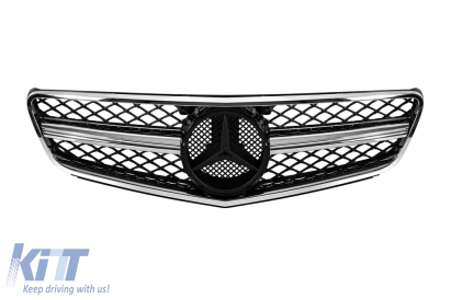Grilă tip AMG crom/neagră potrivită pentru Mercedes C-Class W204 sedan, break, coupe 2007-2014 Performance AutoTuning
