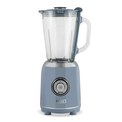 Blender de masă ZASS ZSB 15 Faded Denim, 800W, 1,5L, cană din sticlă
