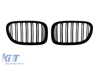 Răcitoare cu nervuri duble vopsite în negru, potrivite pentru BMW Seria 7 F01 cu ampatament scurt, F02 cu ampatament lung 2008-2015 Performance AutoTuning