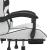 Scaun de gaming cu suport picioare, alb/negru, piele ecologică GartenMobel Dekor