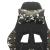 Scaun de gaming cu suport picioare, negru/camuflaj, piele eco GartenMobel Dekor
