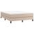 Pat box spring cu saltea, cappuccino, 140x190cm piele ecologică GartenMobel Dekor