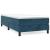 Pat box spring cu saltea, albastru închis, 80x200 cm, catifea GartenMobel Dekor