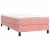 Pat box spring cu saltea, roz, 80x200 cm, catifea GartenMobel Dekor