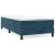 Pat box spring cu saltea, albastru închis, 90x200 cm, catifea GartenMobel Dekor