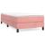 Pat box spring cu saltea, roz, 90x200 cm, catifea GartenMobel Dekor