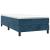Pat box spring cu saltea, albastru închis, 100x200 cm, catifea GartenMobel Dekor
