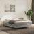 Pat box spring cu saltea, gri deschis, 140x190 cm, catifea GartenMobel Dekor