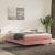 Pat box spring cu saltea, roz, 140x200 cm, catifea GartenMobel Dekor