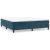 Pat box spring cu saltea, albastru închis, 160x200 cm, catifea GartenMobel Dekor