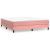 Pat box spring cu saltea, roz, 160x200 cm, catifea GartenMobel Dekor
