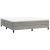 Pat box spring cu saltea, gri deschis, 180x200 cm, catifea GartenMobel Dekor