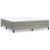 Pat box spring cu saltea, gri deschis, 180x200 cm, catifea GartenMobel Dekor