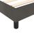 Pat box spring cu saltea, gri închis, 200x200 cm, catifea GartenMobel Dekor