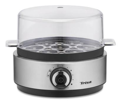 Fierbator de oua Trisa Vario Eggs 7390.7512, 7 oua, 400 W, argintiu