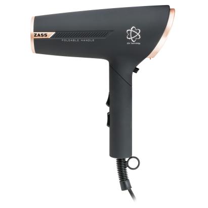 Uscător de păr ZASS ZHD 20 Rose Gold, 2200W, ionizare, mâner pliabil