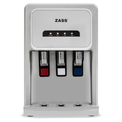 Dozator de apă de birou ZASS ZTWD 26 WF cu filtrare, apă caldă și rece, argintiu