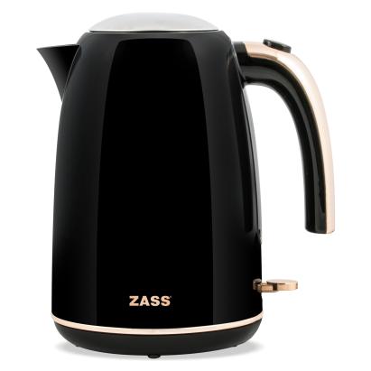 Fierbator electric ZASS ZCK 22, 1,7 litri, Rose Gold, baza 360°