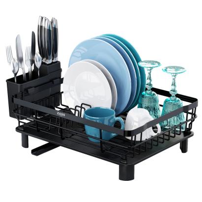 Suport pentru vase cu tavă și scurgere tacâmuri Zass Gourmet ZG-DR 01