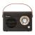 Radio retro Bluetooth Electromures EM 1005 maro, FM, USB, AUX, baterie reincarcabila