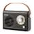 Radio retro Bluetooth Electromures EM 1005 maro, FM, USB, AUX, baterie reincarcabila