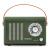Radio retro Bluetooth portabil Electromures EM 1006 verde