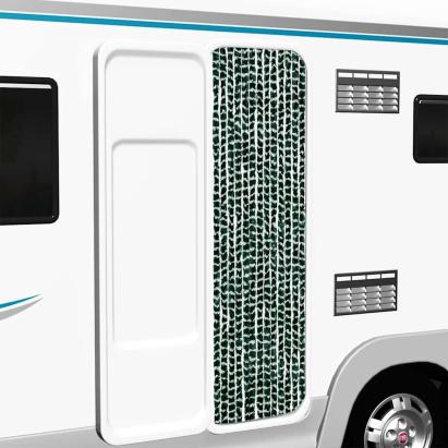 Perdea pentru insecte, verde și alb, 56 x 185 cm, chenille GartenMobel Dekor