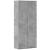 Dulap înalt, gri beton, 80x35x180 cm, lemn prelucrat GartenMobel Dekor
