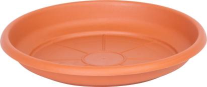 Farfurie rotundă pentru ghiveci ICS Erica, teracotă, plastic, 16 cm