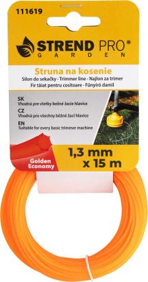 Fir pentru trimmer Golden Economy HEX 1,3 mm x 15 m