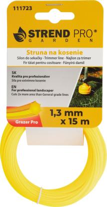 Fir pentru motocoasa Grazer Pro Hepta 1,3 mm x 15 m, hexagonal