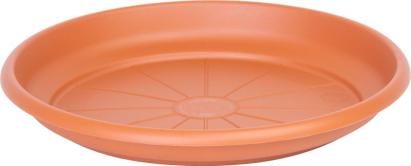 Farfurie rotundă pentru ghiveci Erica, plastic teracotă, 22 cm
