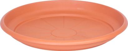 Farfurie rotunda pentru ghiveci ICS Erica, plastic teracota, 46 cm