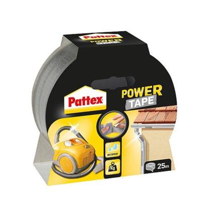Bandă adezivă Pattex Power Tape, argintie, 50 mm x 25 m