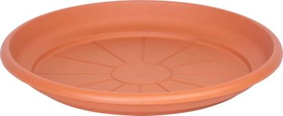 Farfurie rotunda pentru ghiveci Erica, plastic teracota, 43 cm