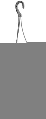 Ghiveci suspendat Ratolla Round W 240 maro, cu farfurie si agatatoare