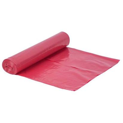 Saci menajeri reciclati MagicHome 120L rosii, 15 bucati