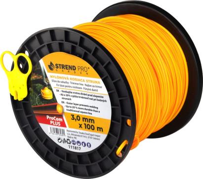 Fir pentru motocoasa ProCom Plus 3 mm, profil patrat, rola 100 m