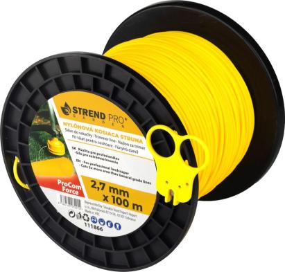 Fir trimmer rotund ProCom Force 2,7 mm x 100 m, cu taietor