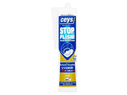 Silicon sanitar Ceys Stop Mucegai alb pentru baie si bucatarie, 280 ml