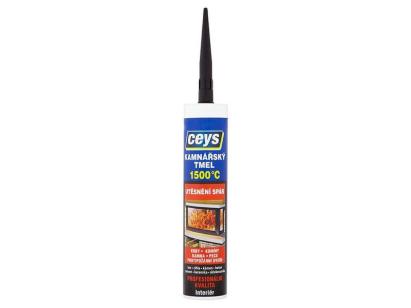 Mastic refractar Ceys negru 310 ml pentru sobe, seminee si cosuri