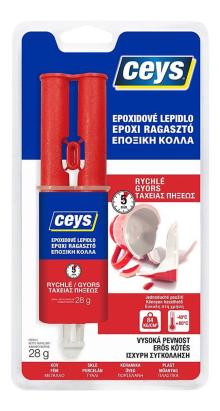 Adeziv epoxidic Ceys cu întărire rapidă, seringă 28 g